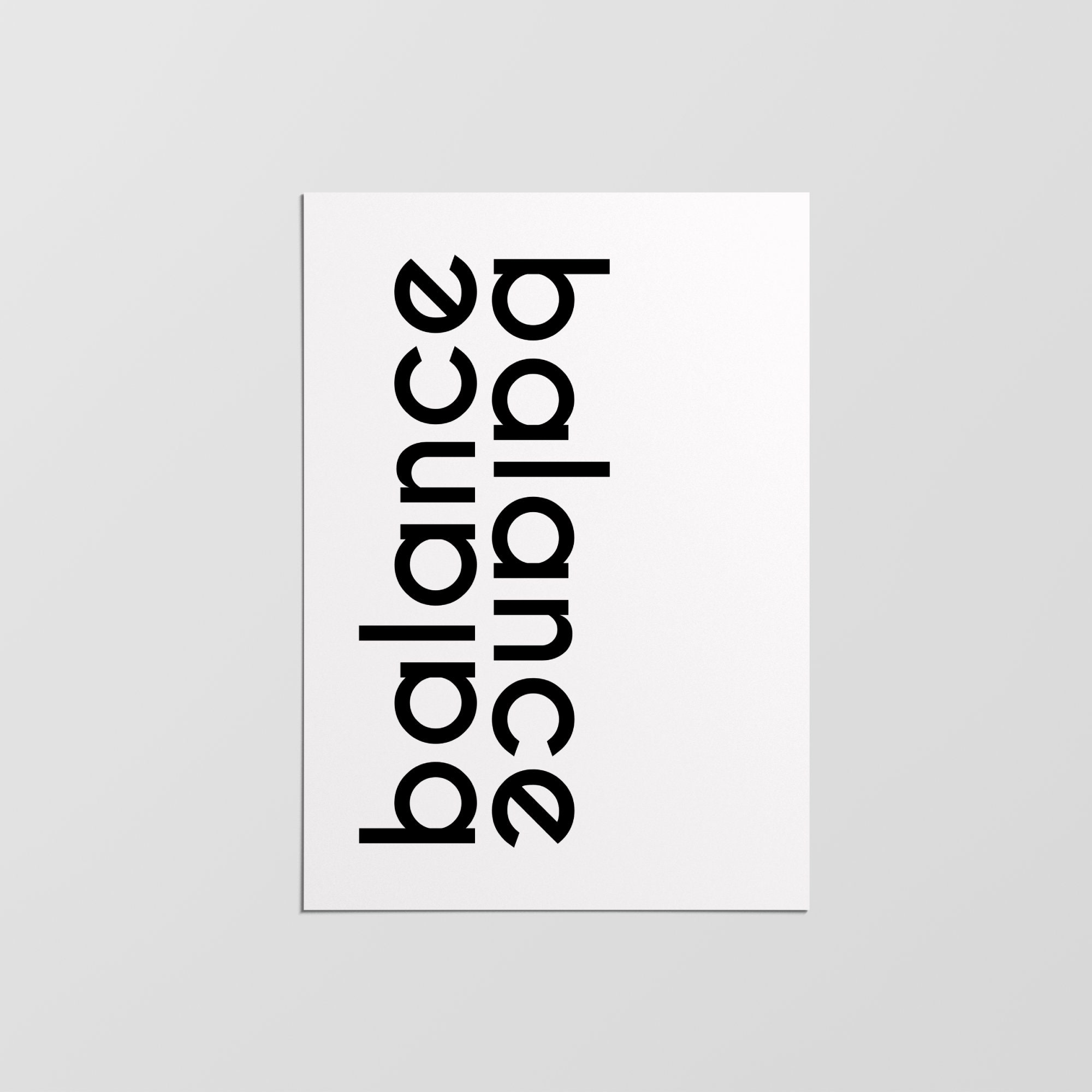 Affiche d'équilibre, Impression Minimaliste, de Design Moderne, Décoration Intérieure, Art Mural, Mu