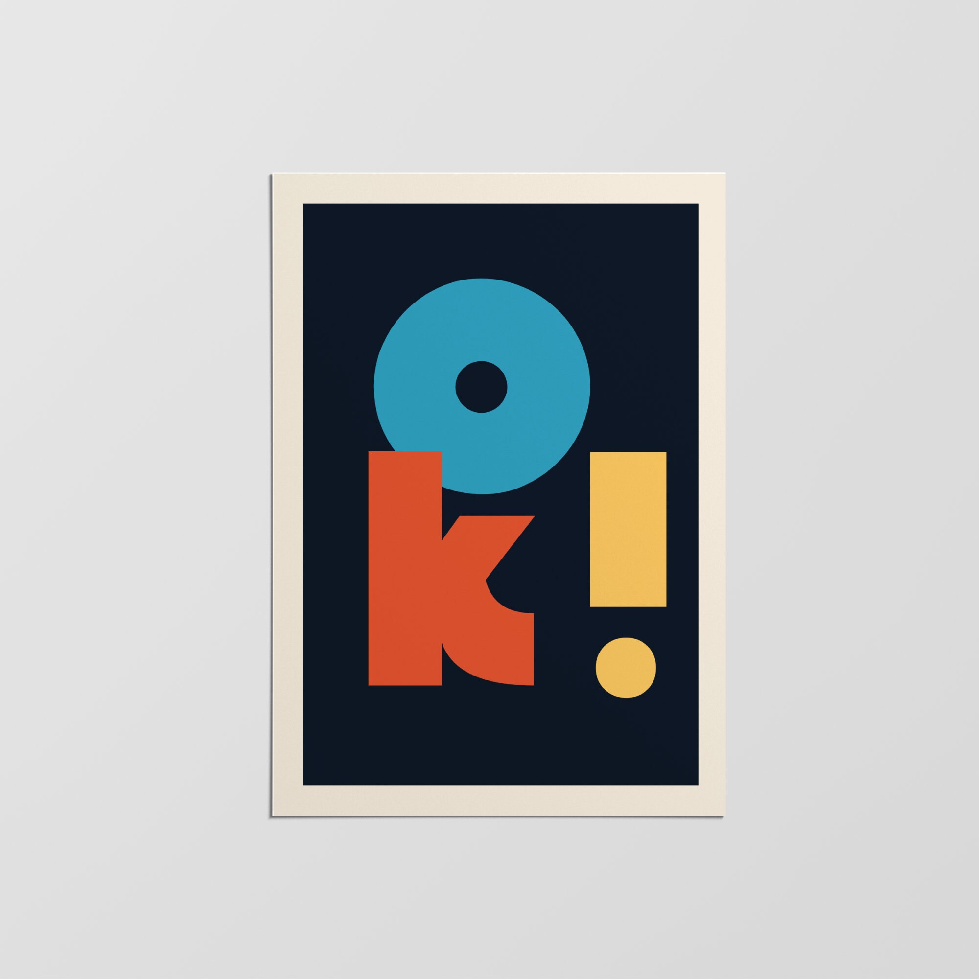 Ok Impression d'art Mural, Minimaliste, de Design Moderne, Décoration Intérieure, Murale, Impression