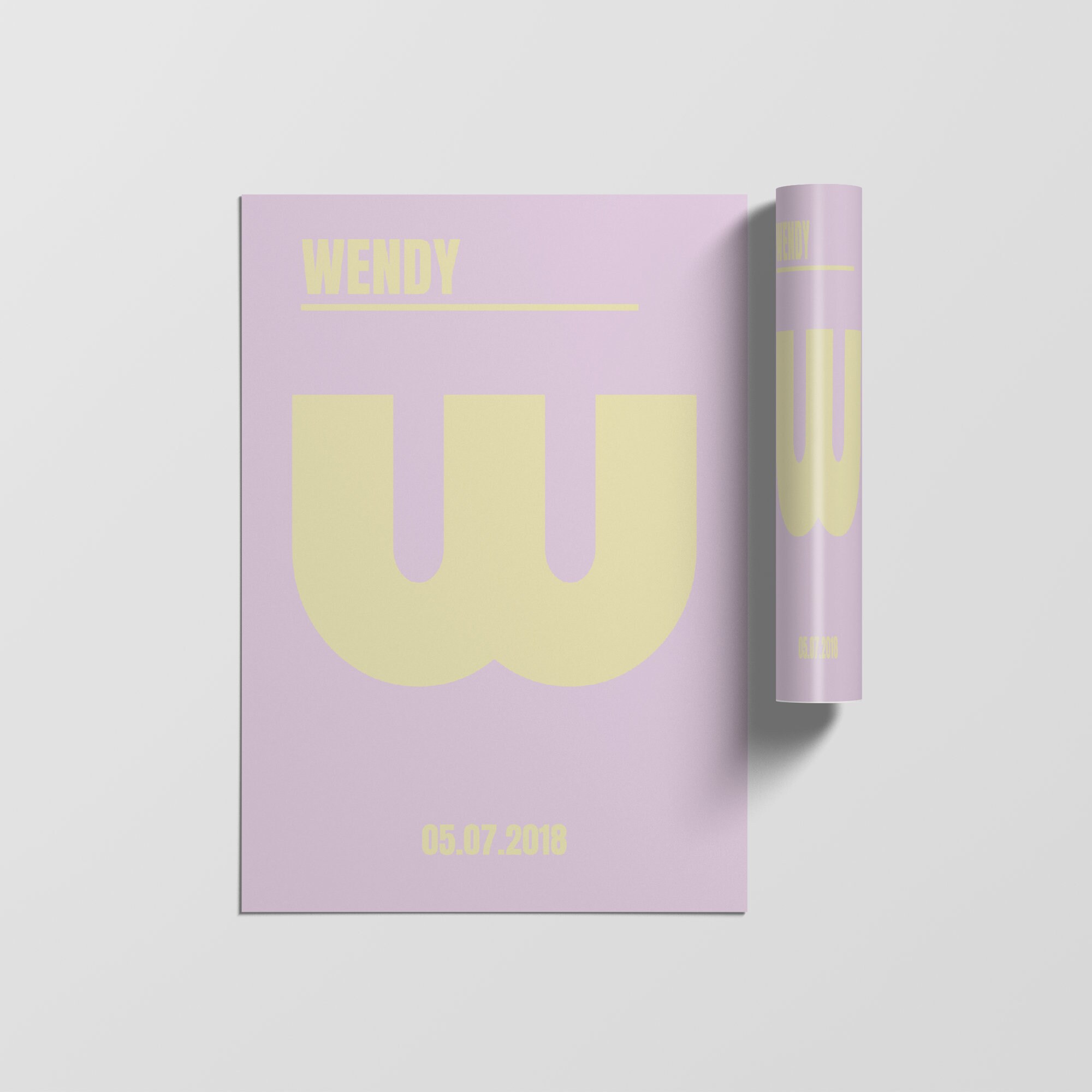 Impression de Lettre Personnalisée, Impression Initiale Initiale, Affiche Art Mural