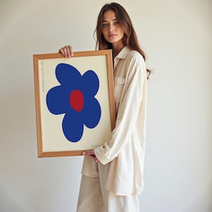 Blumenmarkt-Plakat, moderner Blumendruck, abstrakte botanische Blumen drucken, Boho Blumen-Plakat, abstrakter Druck Blumen, Blumendruckgeschenk