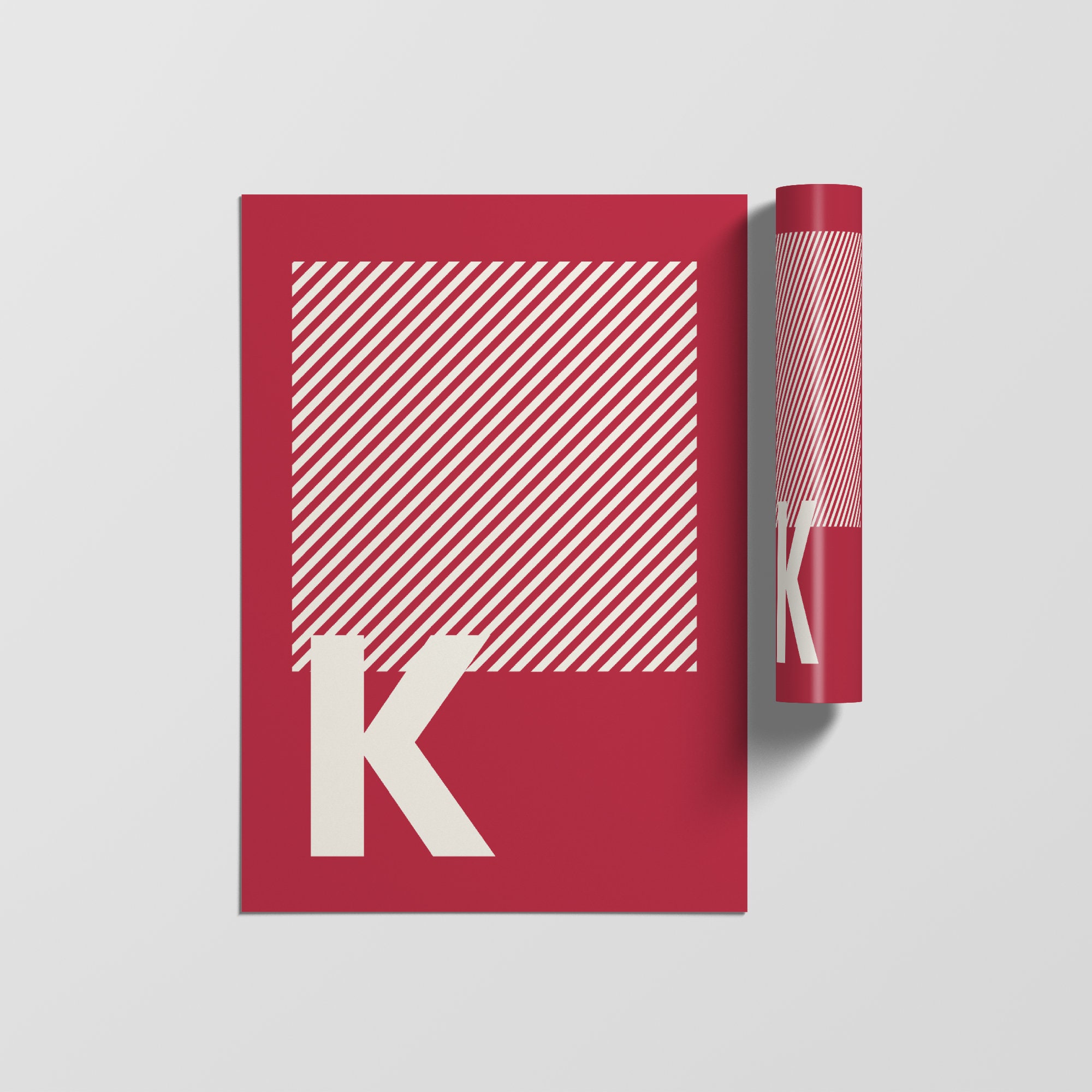 Typographie Lettre Affiche, Impressions Initiales, Alphabet Minimaliste Art Letter Print, Wall Poste