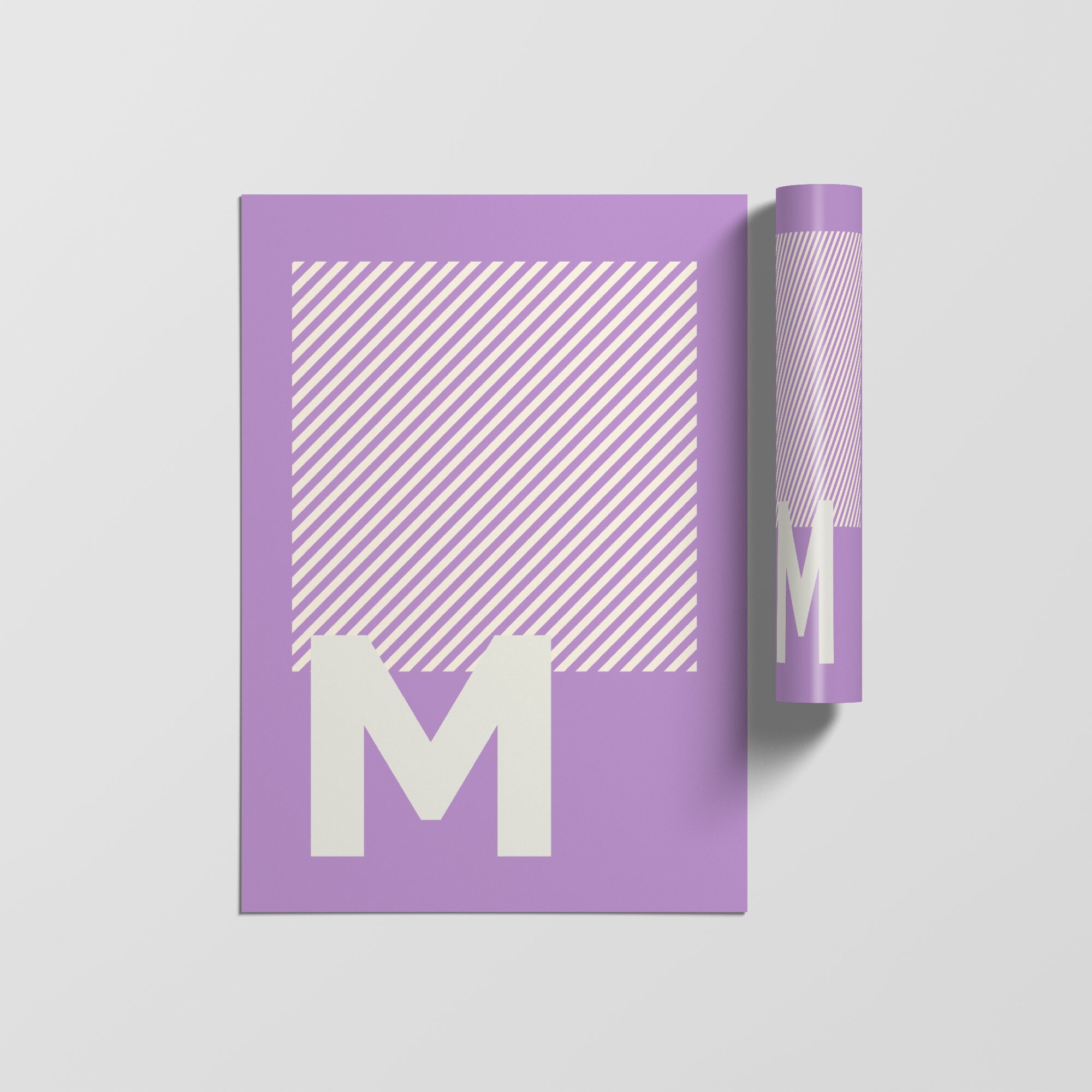 Typographie Lettre Affiche, Impressions Initiales, Alphabet Minimaliste Art Letter Print, Wall Poste