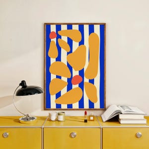 Blumenmarkt-Plakat, moderner Blumendruck, abstrakte botanische Blumen drucken, Boho Blumen-Plakat, abstrakter Druck Blumen, Blumendruckgeschenk