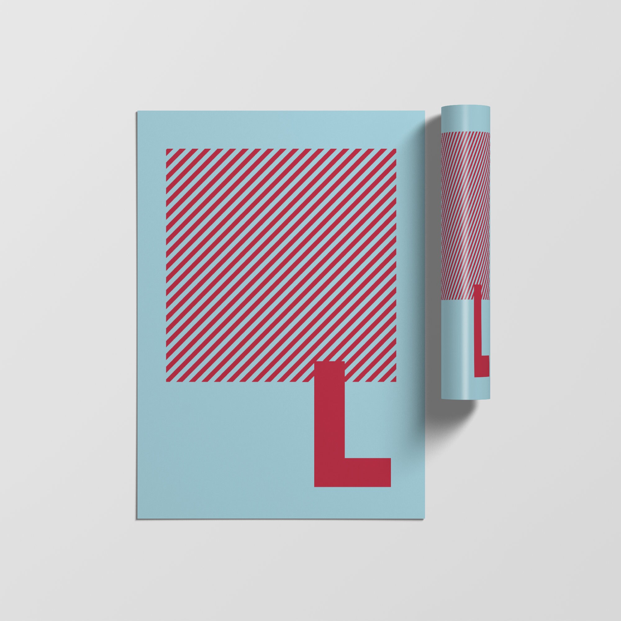 Typographie Lettre Affiche, Impressions Initiales, Alphabet Minimaliste Art Letter Print, Wall Poste