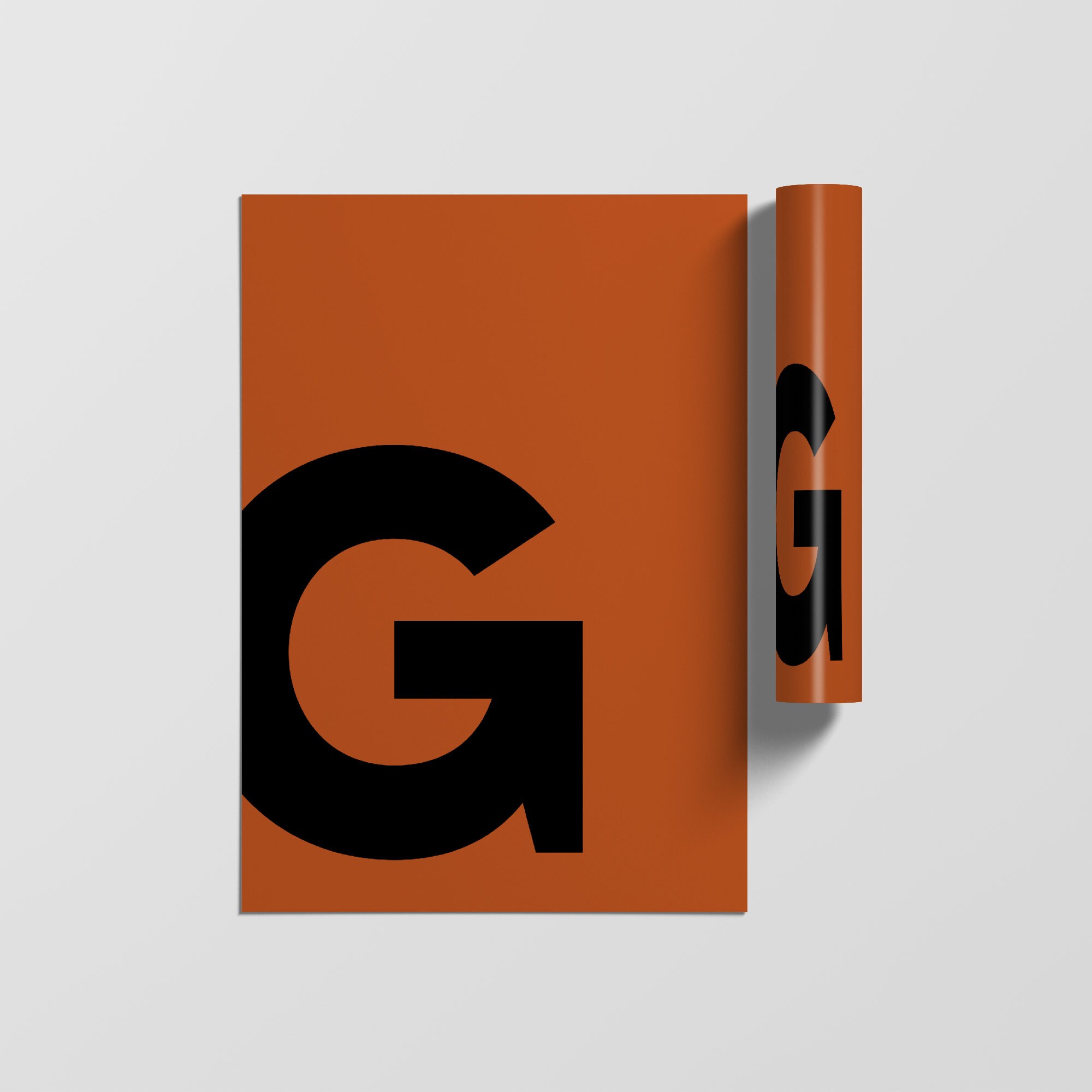 Typographie Lettre Affiche, Impressions Initiales, Alphabet Minimaliste Art Letter Print, Wall Poste