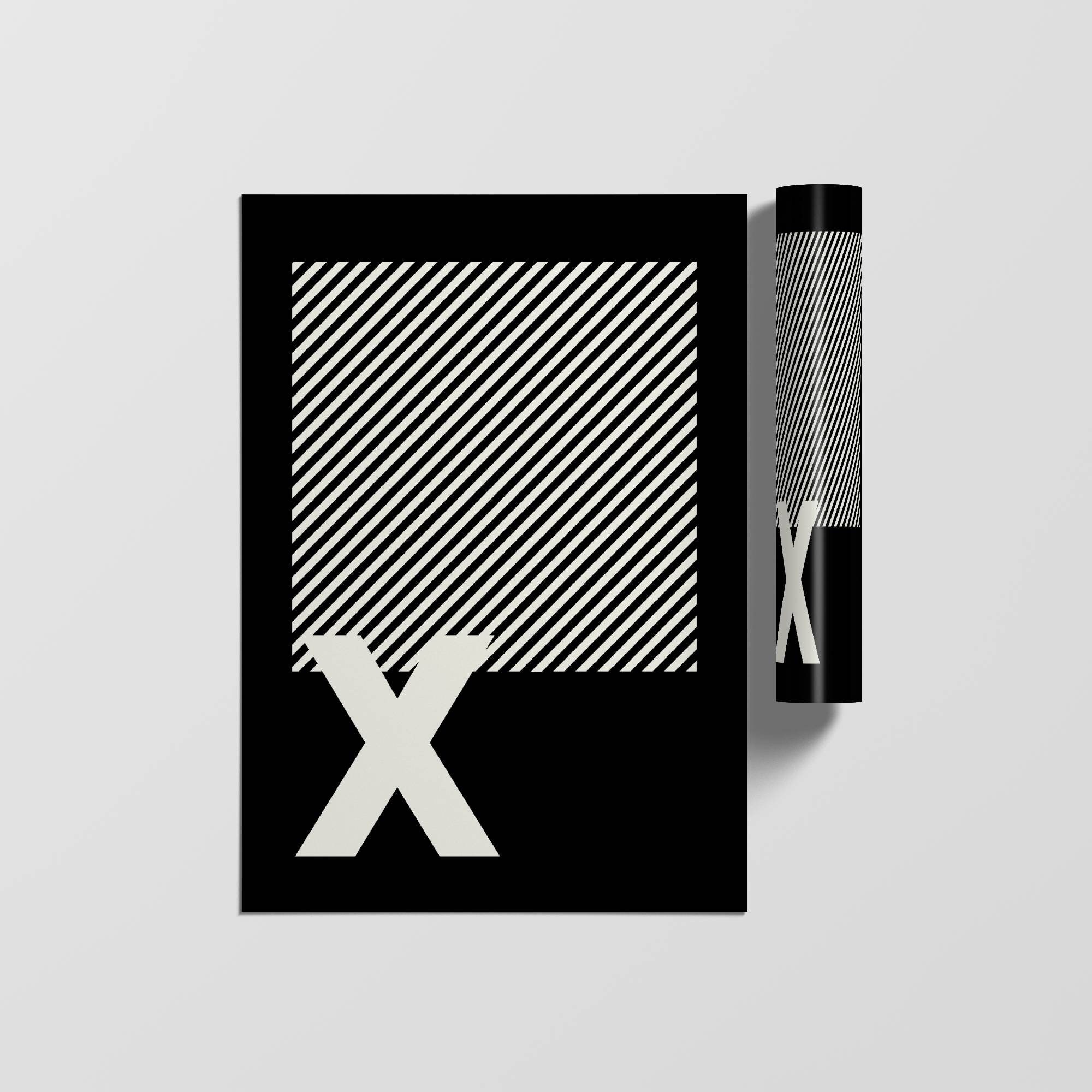 Typographie Lettre Affiche, Impressions Initiales, Alphabet Minimaliste Art Letter Print, Wall Poste