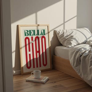 Bella Ciaoプリント：モダンで大胆なタイポグラフィのウォールアート 画像 10