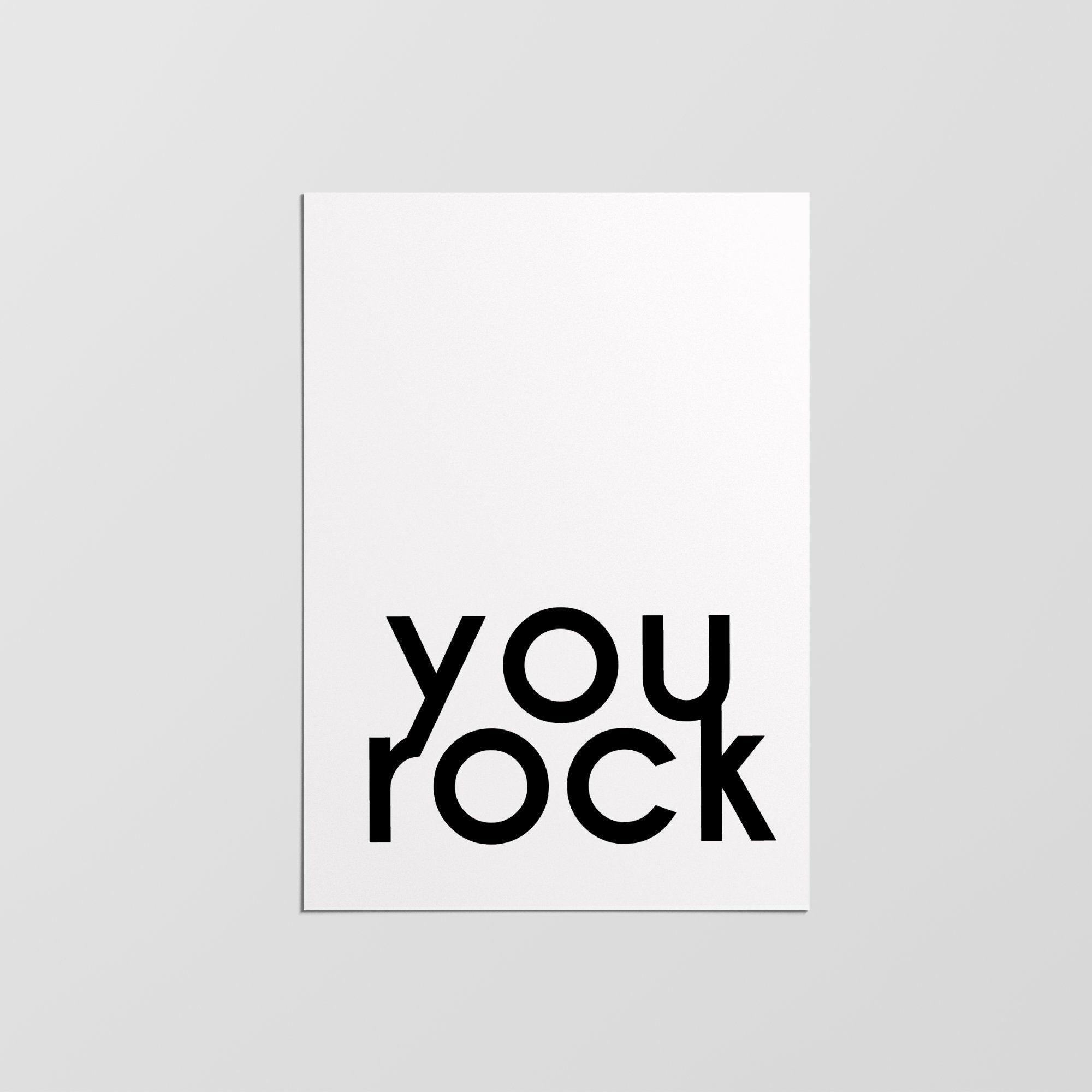 You Rock Poster, Impression Minimaliste, Design Moderne, Décoration Intérieure, Art Mural, Murale, I