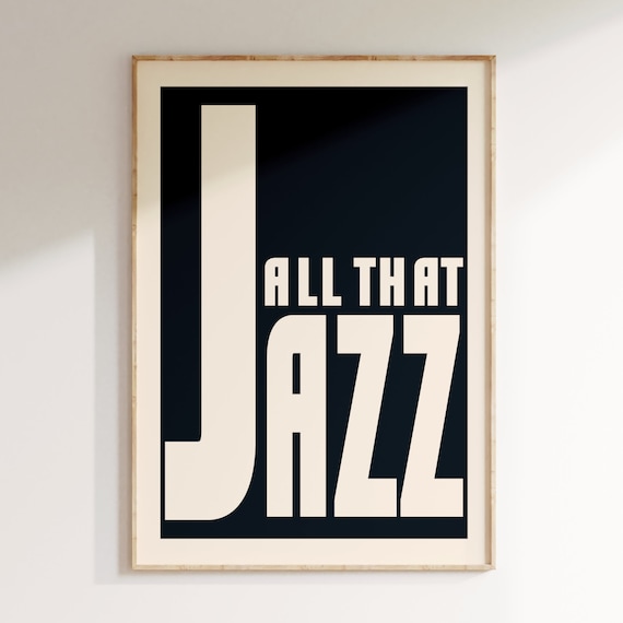 Inspired Music Print All That Jazz Print Music Print Lyrics Etsy