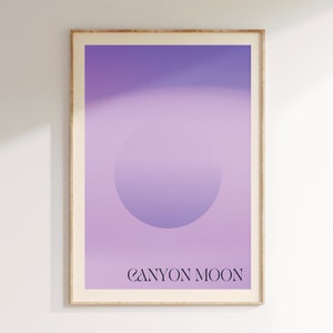 Inspired Music Print, Song Lyrics Print, Music Gift, Canyon Moon Unframed Indie Rock Art, Gig Poster, Wall Deco, Concert Poster 5