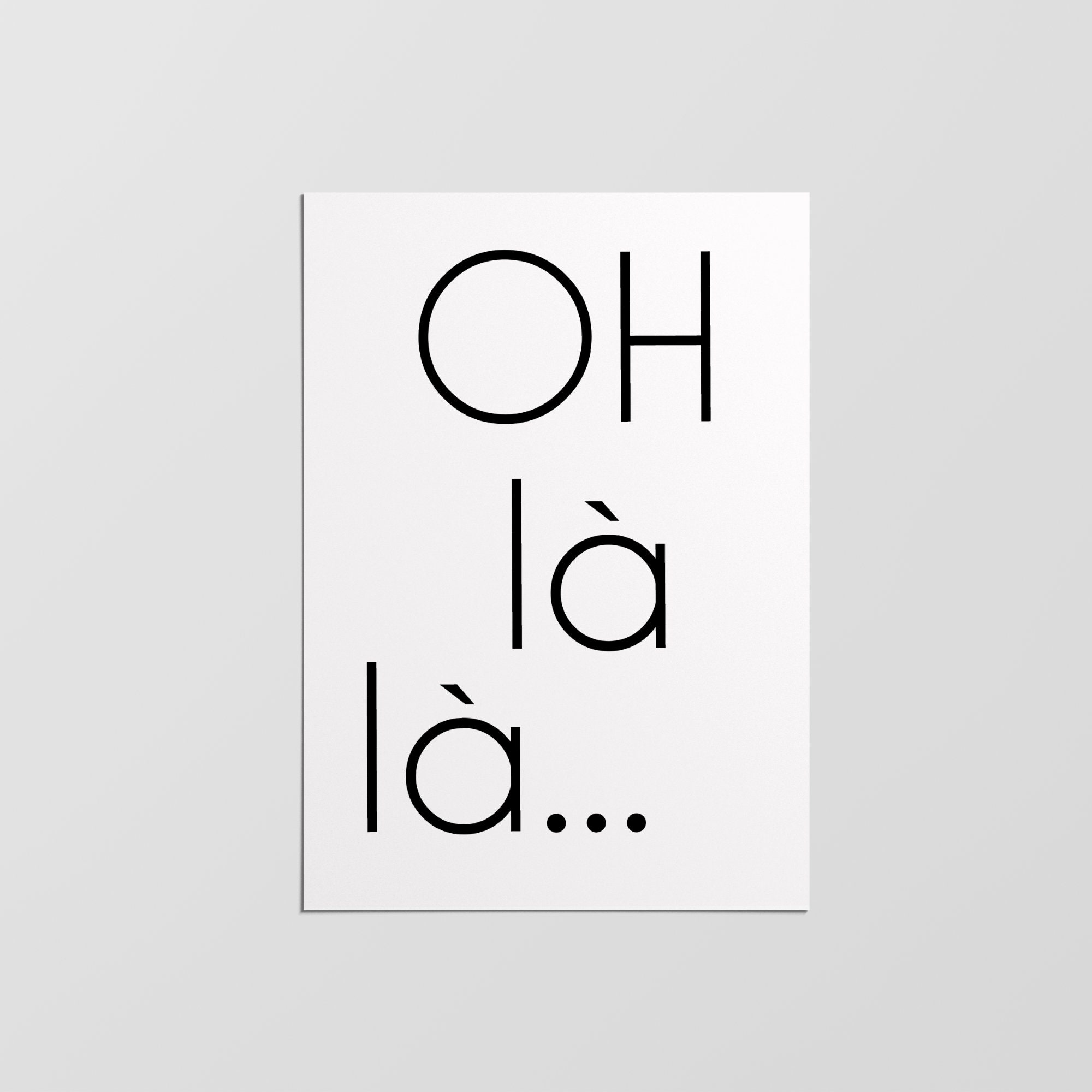 Affiche Typographique, Impression Minimaliste, Design Moderne, Décoration Intérieure, Art Mural, Mur