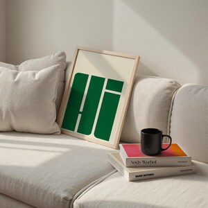 HI Typografie Print: Modern Bold Letters Art, Home Decor Bild 7
