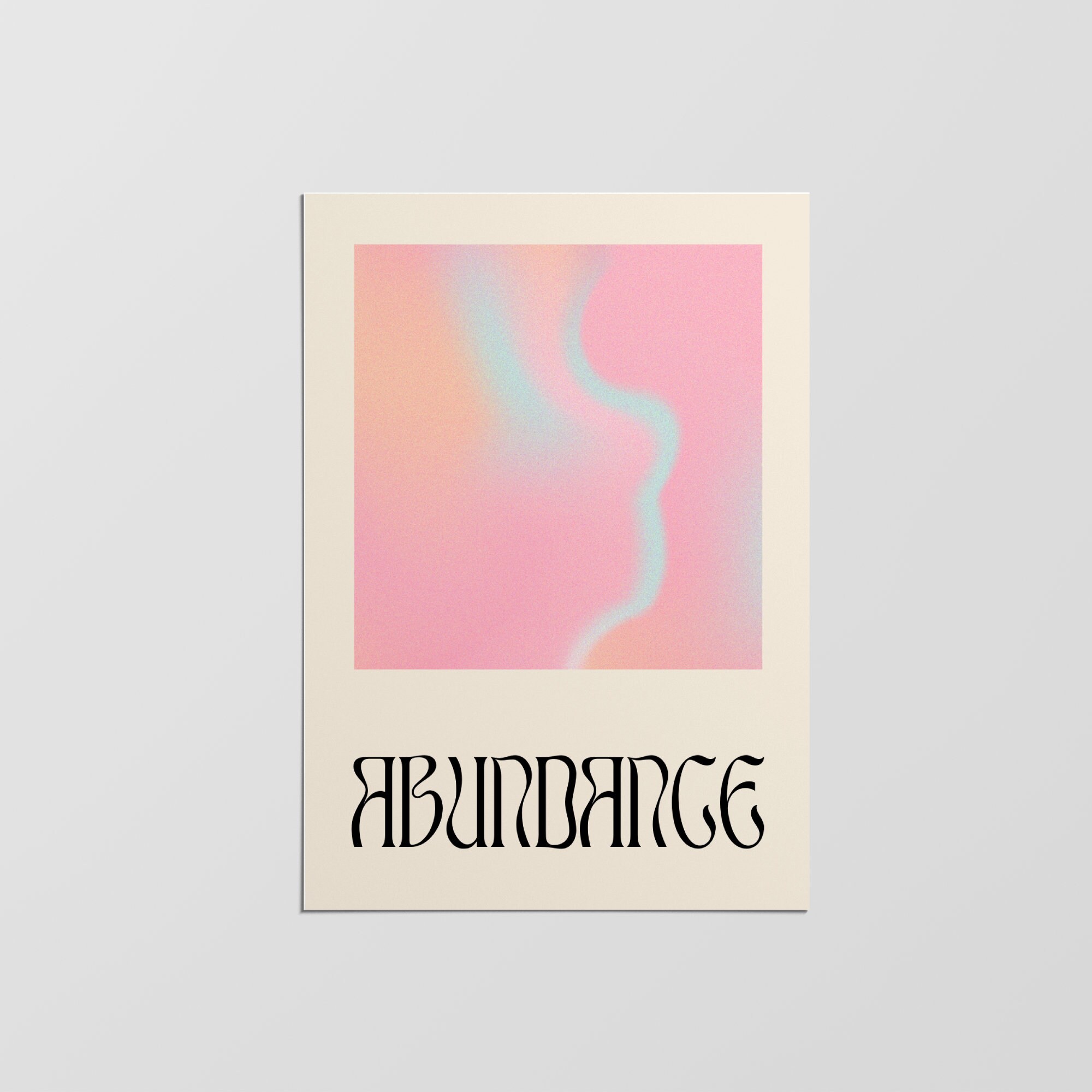 Impression Abundance, Impression d'art Mural Moderne, Minimaliste Tendance Maintenant, Dégradée, Déc