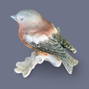 Vintage Goebel W. Germany Bird on Branch Figurine