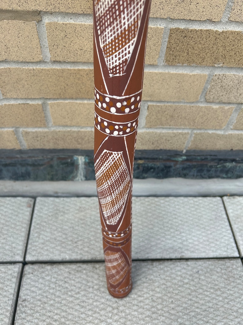 Vintage Possibly Australian Aboriginal Painted Didgeridoo Etsy