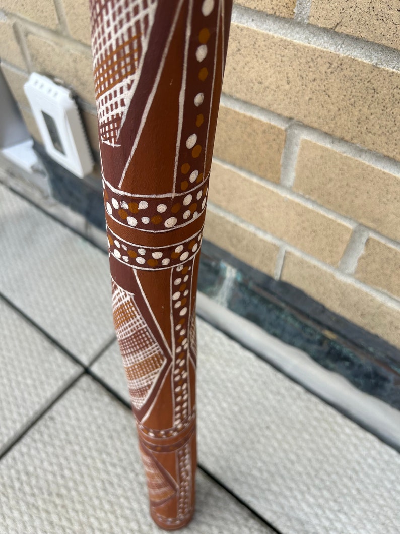 Vintage Possibly Australian Aboriginal Painted Didgeridoo Etsy