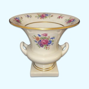 Lenox Rose Floral Trophy Vase
