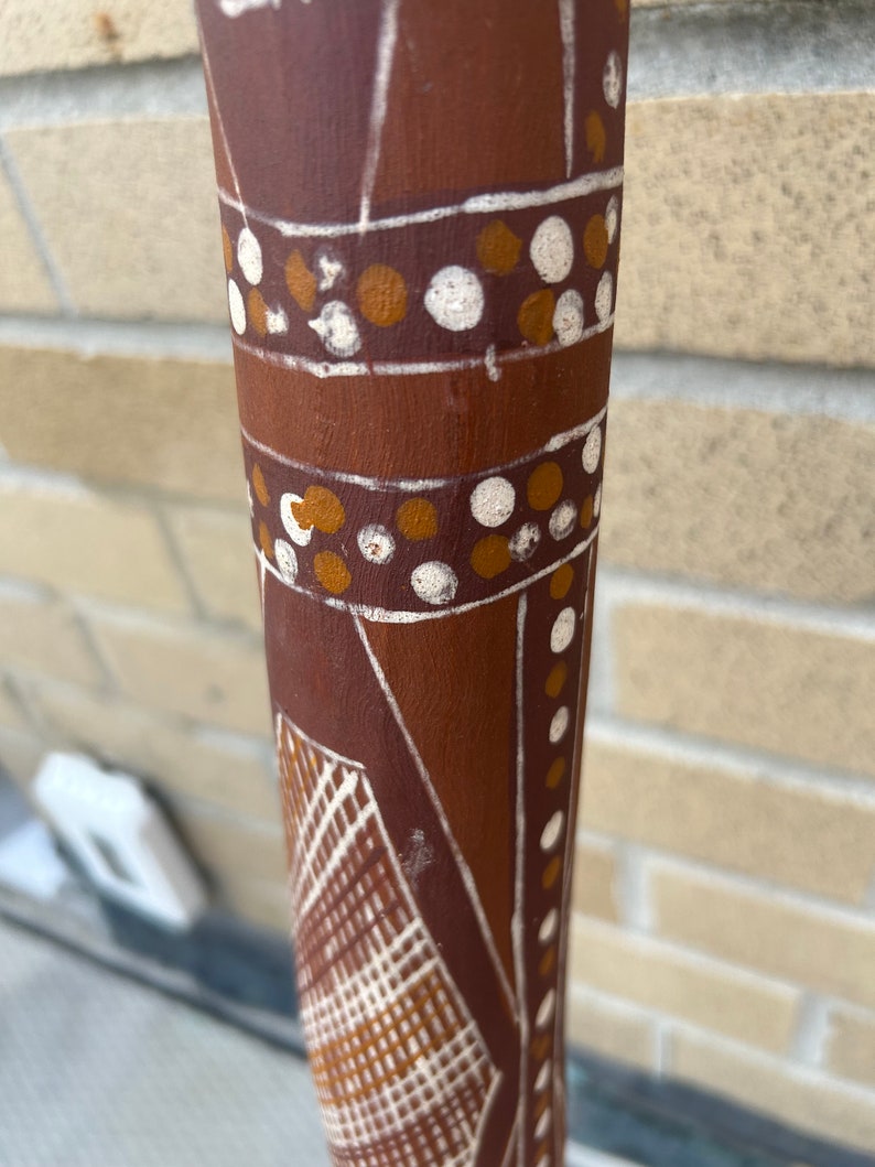 Vintage Possibly Australian Aboriginal Painted Didgeridoo Etsy