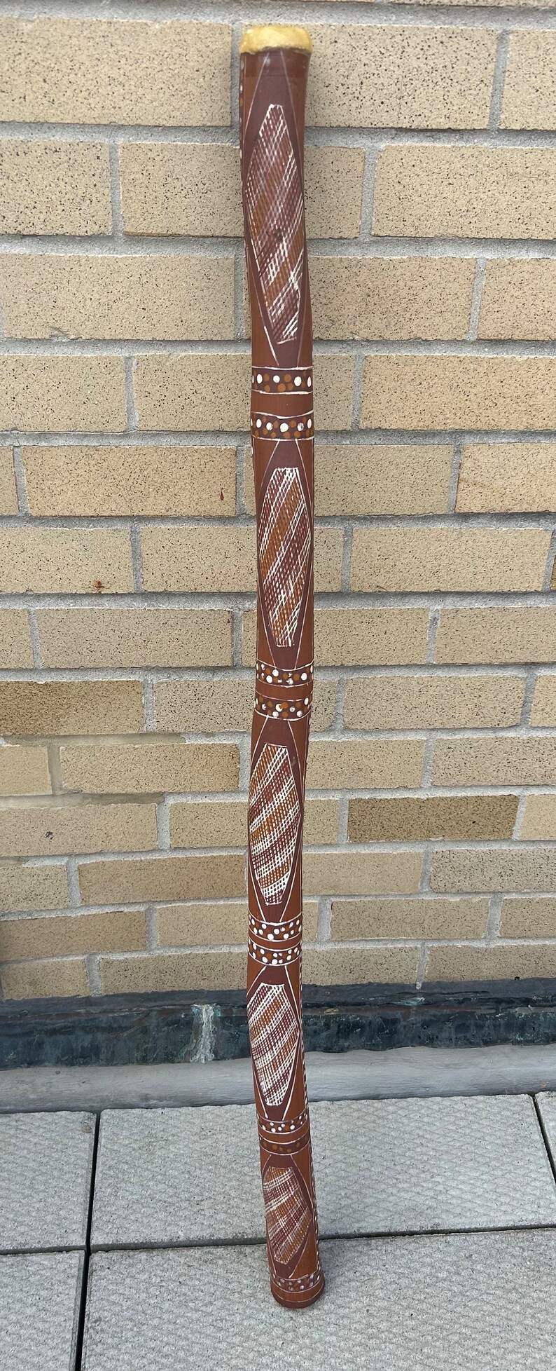 Vintage Possibly Australian Aboriginal Painted Didgeridoo Etsy