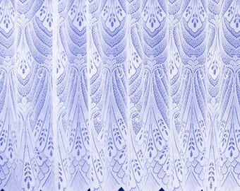 Milan Contemporary White Heavy Net Curtain - Sold In Set Sizes - Free Postage