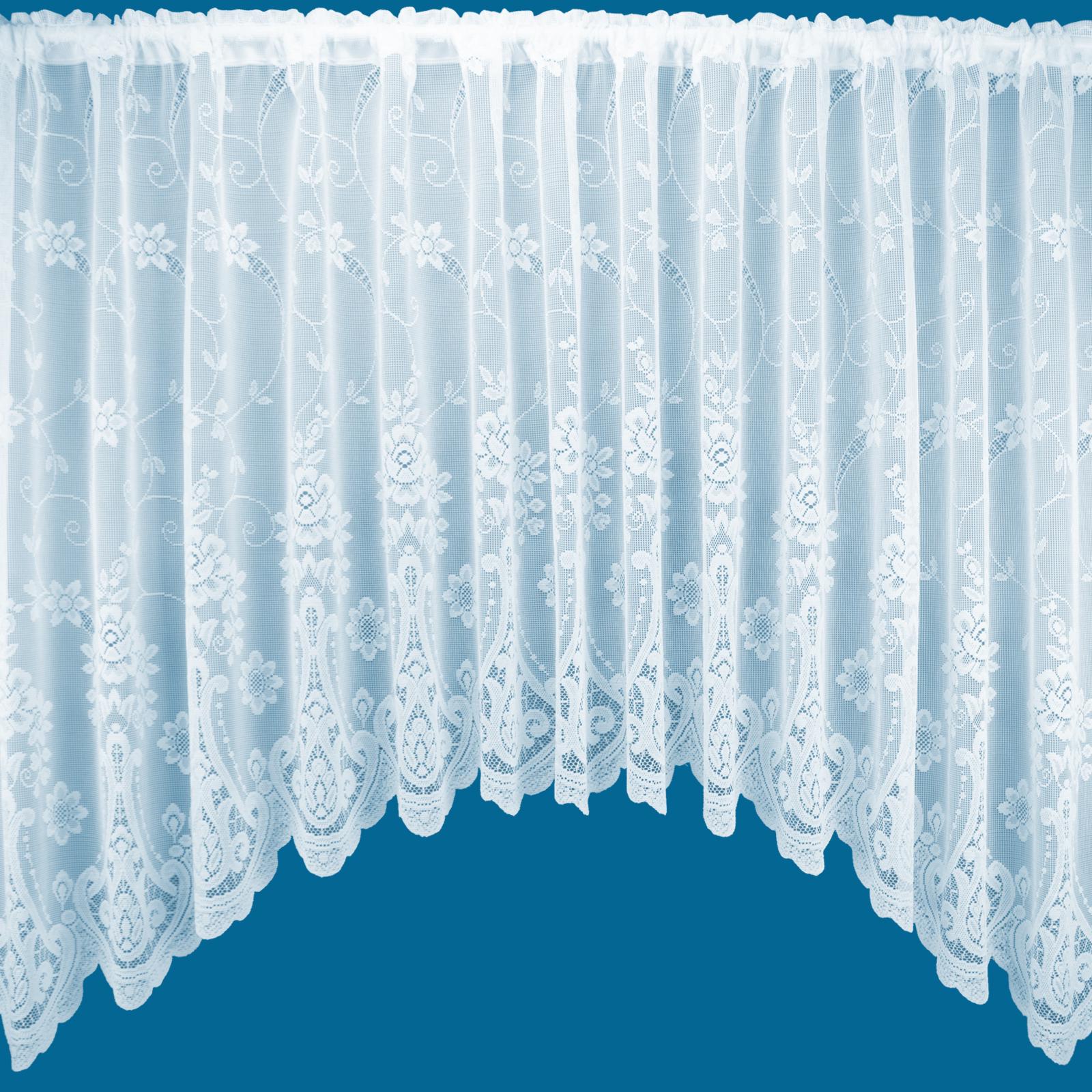 thumbnail interactive-video image 1 of Jardiniere Net Lace Curtain Panel - Ready To Hang, Living Room Window Treatment 1 of 5