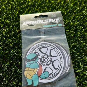 Squirtle Work Air Freshener // JDM Decor, Car Accessories, Pokemon Gift, Anime Air Freshener