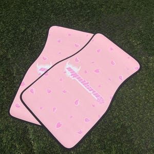 Sakura Floor Mats -PINK  // JDM Kawaii Decor, Car Accessory Gift, Cute Car Mat, Anime Inspired
