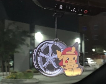 Ambientador Vs-kf // Decoración JDM, Accesorios para coche, Regalo de Poke, Ambientador de Anime