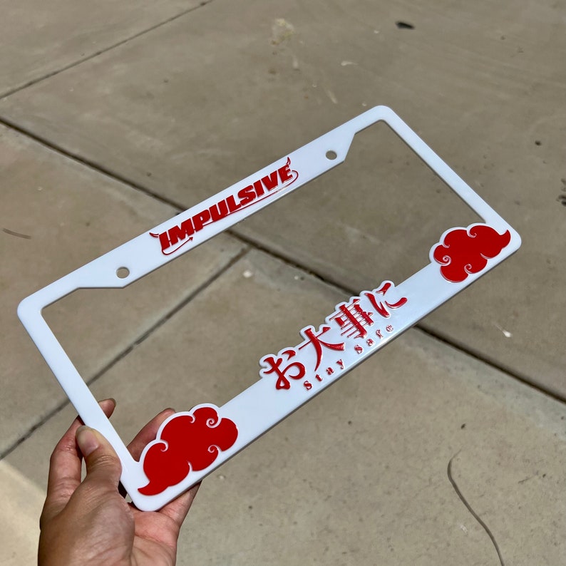 Stay Safe License Plate Frames JDM Plate Frame Anime Car Etsy