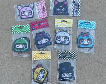 Sailor Anime Air Fresheners 8PC Pack // JDM Decor, Car Accessories, Sailor Gift, Anime Air Freshener