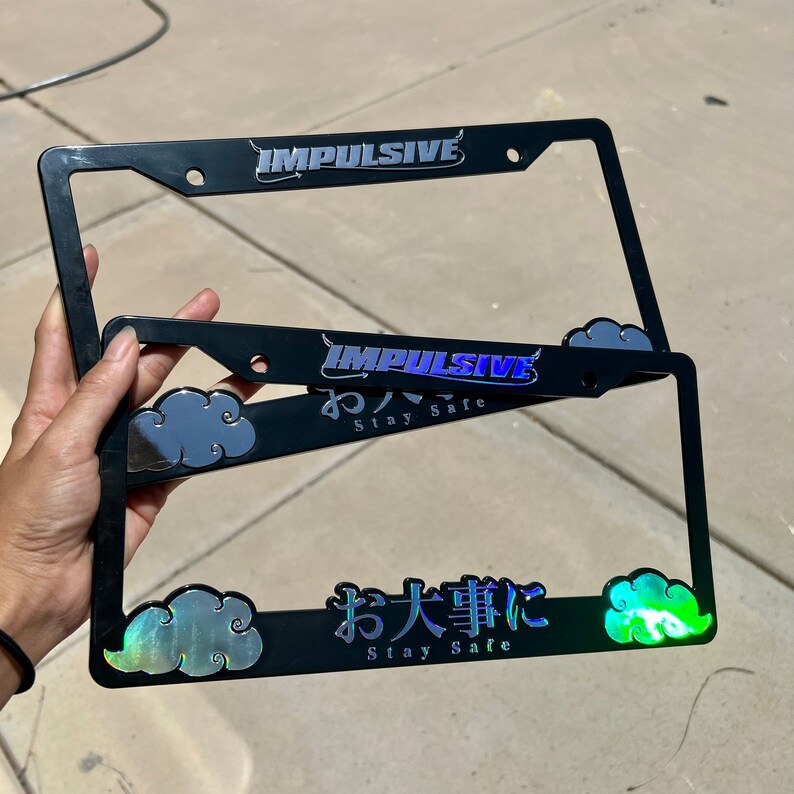 Stay Safe License Plate Frames JDM Plate Frame Anime Car Etsy