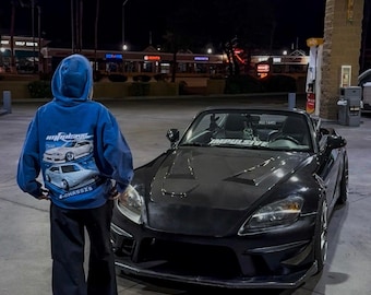 Silvia S-Chassis Oversized Hoodie  // Streetwear Style, Heavyweight, GSM, Car Hoodie, Motorcycle, Pullover, Racing