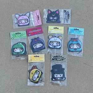 Sailor Anime Air Fresheners 8PC Pack // JDM Decor, Car Accessories, Sailor Gift, Anime Air Freshener