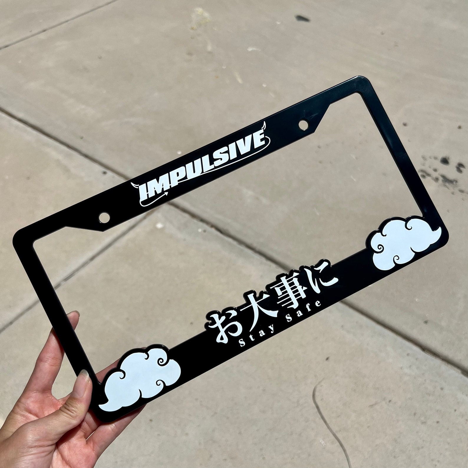 Stay Safe License Plate Frames JDM Plate Frame Anime Car Etsy
