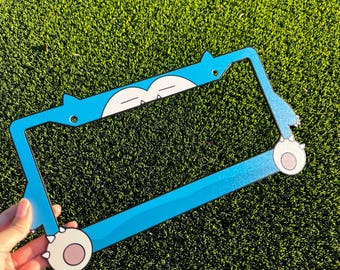 Marco de matrícula de oso de anime