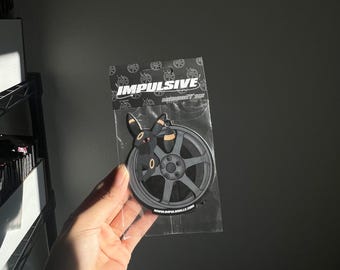 TE37 Air Freshener // JDM Decor, Car Accessories, Poke Gift, Anime Air Freshener