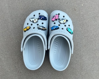 Jdm Car Shoe Charms // Racing Shoe Charms, Pin Badge, Cute Charms, RX7 FD, FC, Miata, Evo, BRZ, 350Z, AE86