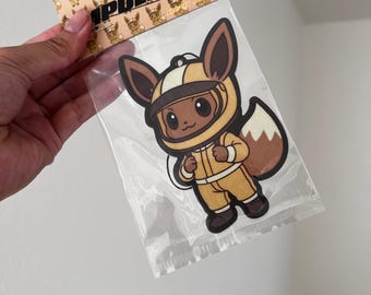 Fox Mechanic Air Freshener // JDM Decor, Car Accessories, Asian Gift, Anime Air Freshener