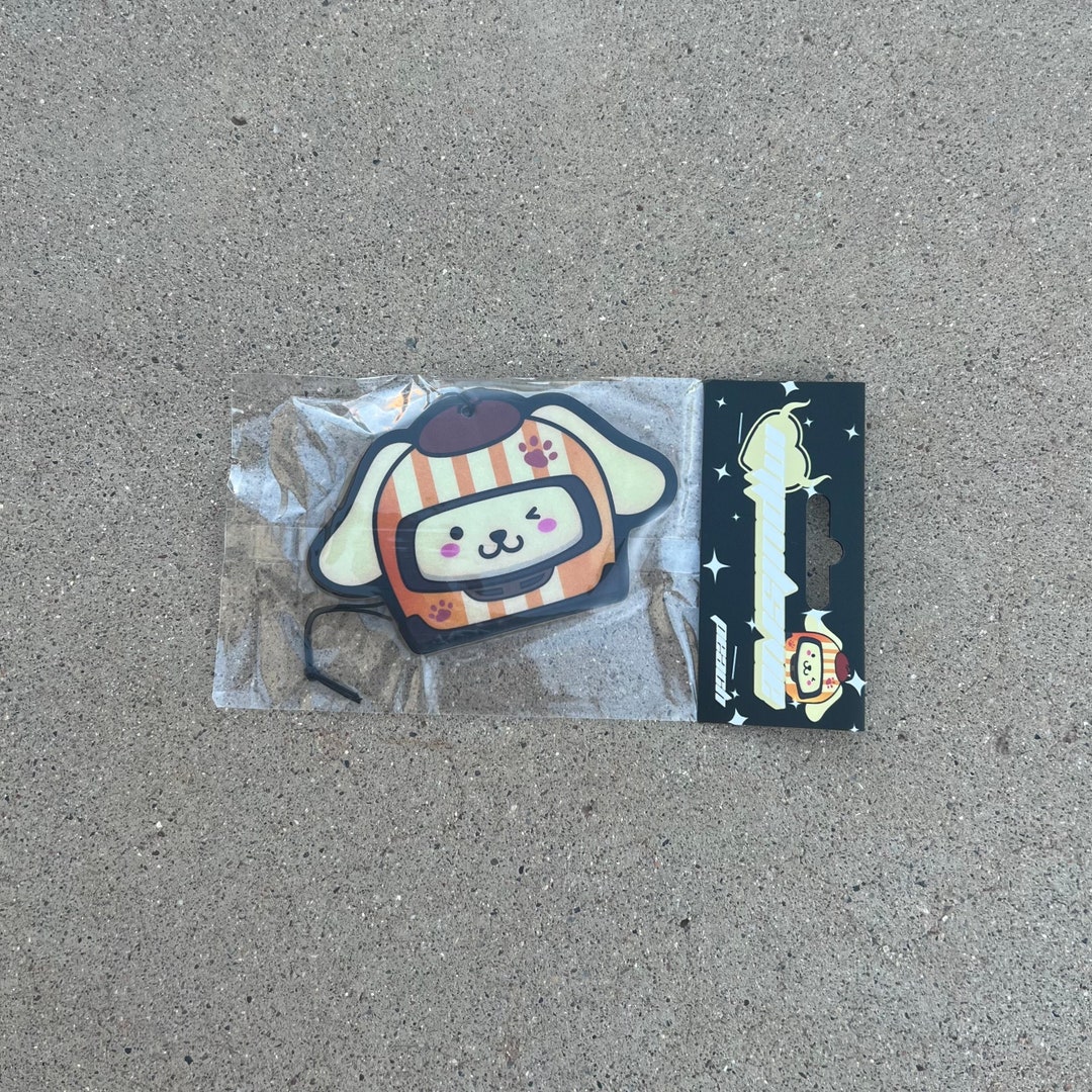 Racer Pompompurin Air Freshener// Anime Car Accessories, Cute Gifts