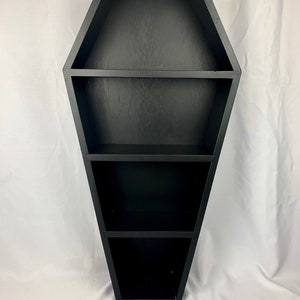 3ft Black Coffin Shelf