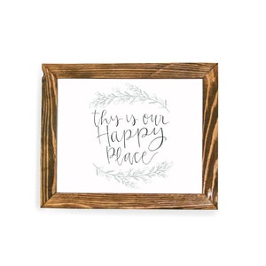 Wall Décor Farmhouse Sign This Is Our Happy Place