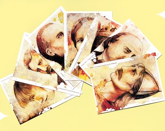 Carte postale illustrée "Les affiches historiques"