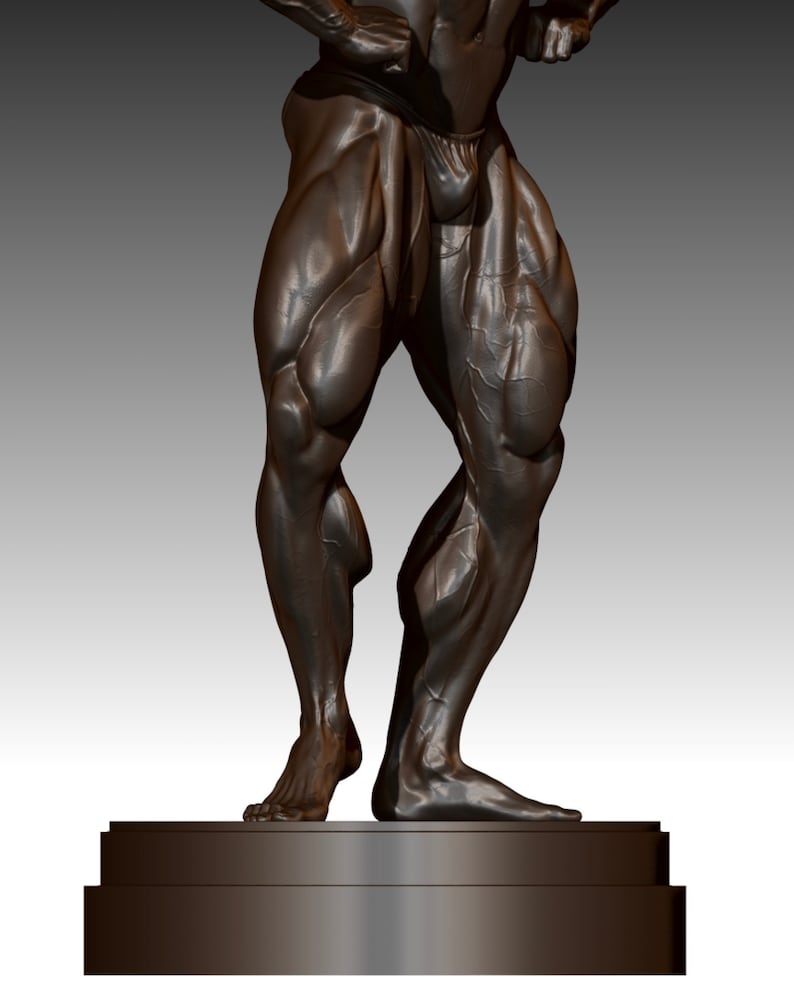 Dorian Yates 1/3 Scale Faux Bronze Bodybuilding Statue Mr Etsy