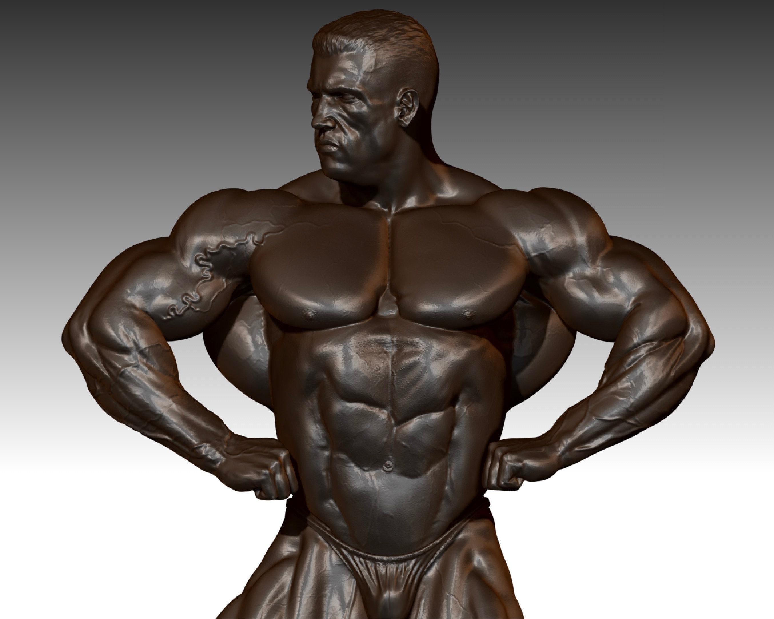 Dorian Yates 1/3 Scale Faux Bronze Bodybuilding Statue Mr Etsy