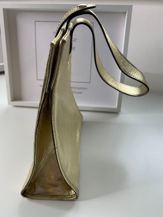 Vintage Vivaldi gold evening bag, prom, party, ba… - image 3