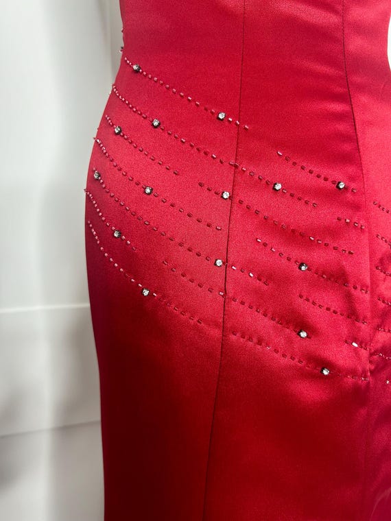 Halter Neck Red Vintage Dress