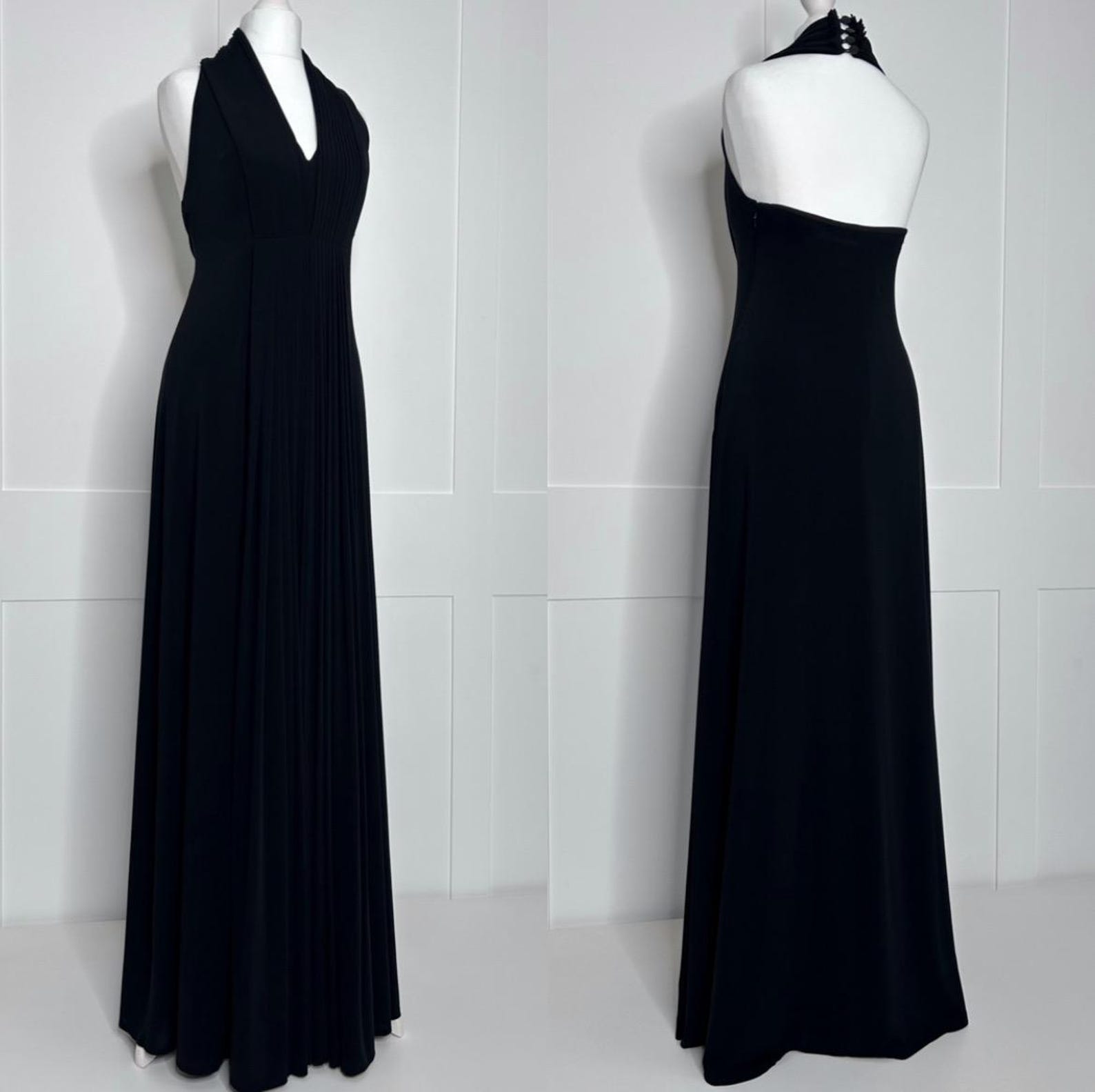 Black Evening Dress, Prom Vintage Dress main image 0