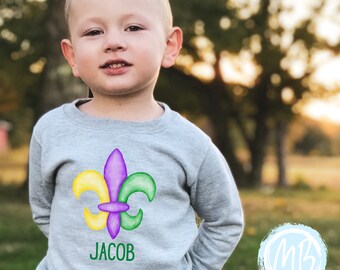 mardi gras toddler boy