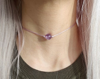 Amethyst Choker - Schmuckstein Halskette