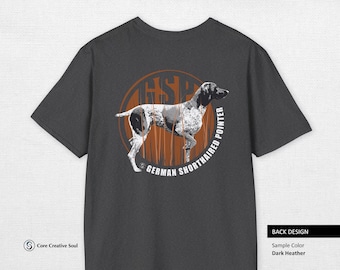 German Shorthaired Pointer T-Shirt, Unisex Dog Lover Tee, Softstyle Graphic Shirt, Gift for Dog Owners, Casual Wear for Pet Parents